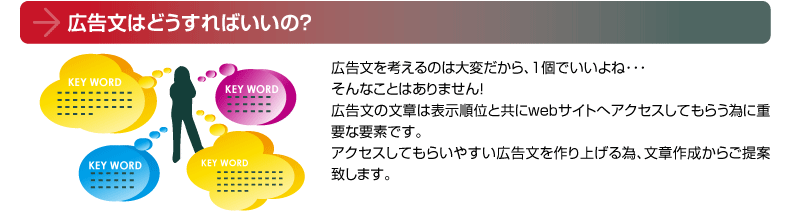 広告文はどうすればいいの？